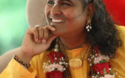 Devotee initiatie door Paramahamsa Vishwananda